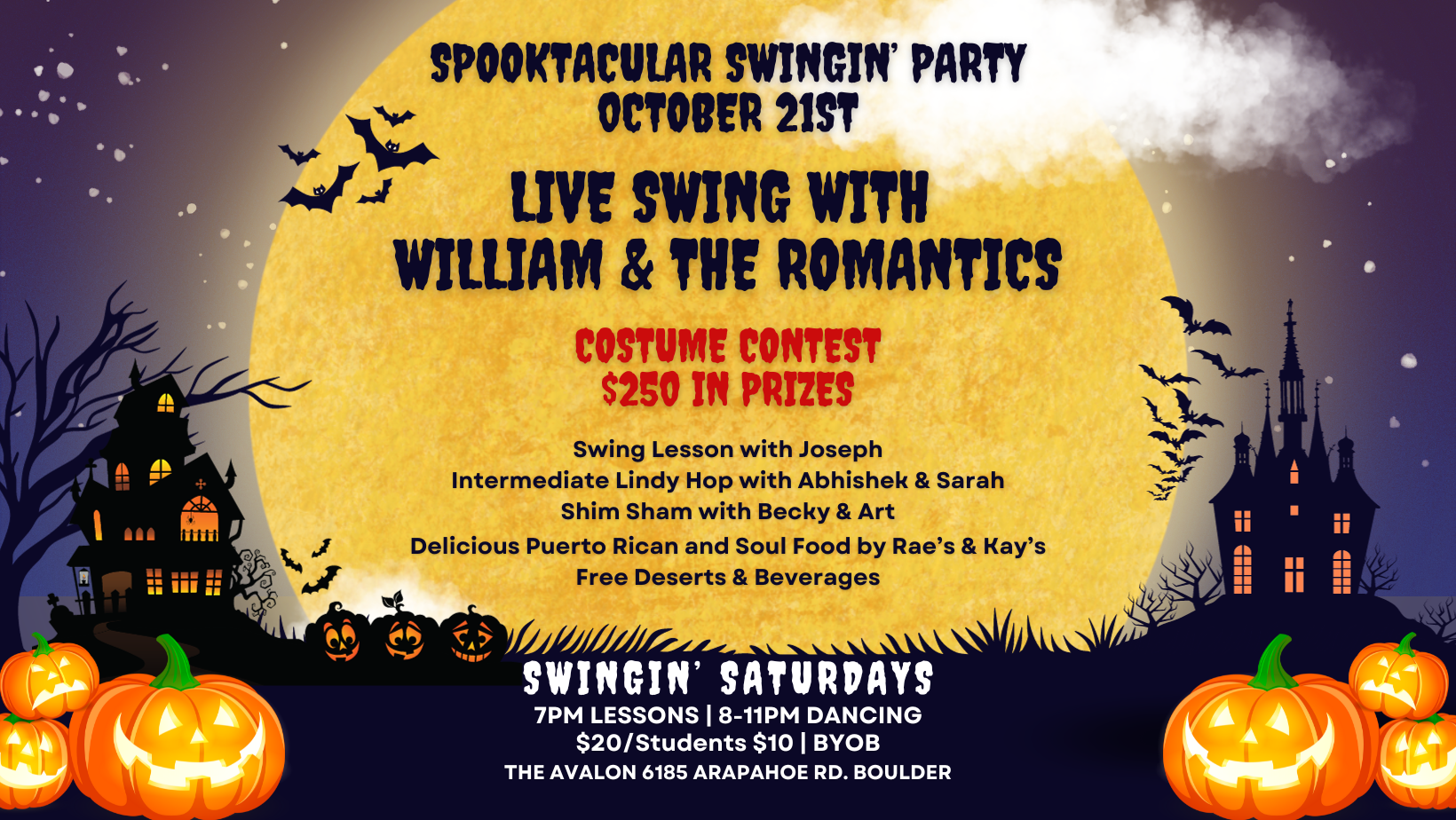 Spooktacular Swingin' Party Flyer